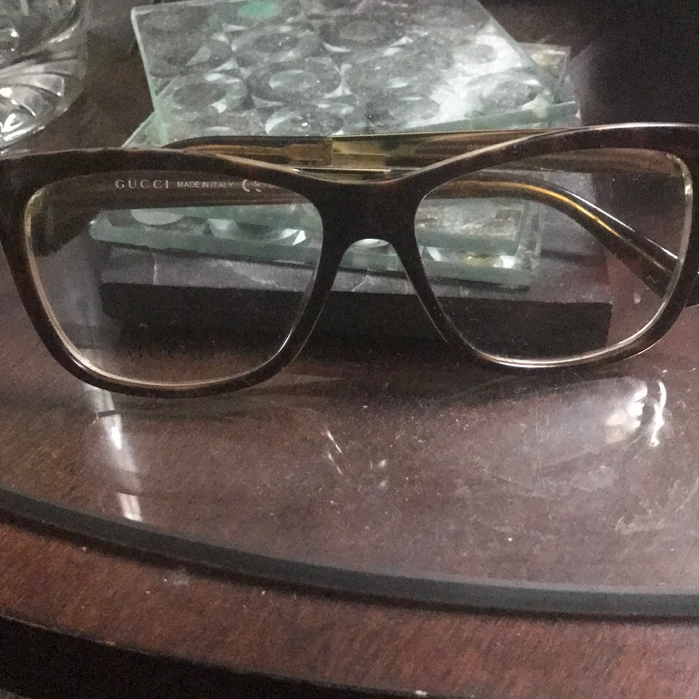 Gucci clear lens glasses